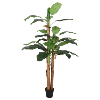 vidaXL Artificial Banana Tree 9 Leaves 120 cm Green