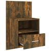 vidaXL Wall-mounted Bedside Cabinets 2 pcs Smoked Oak