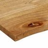 vidaXL Table Top Live Edge 90x80x2.5 cm Solid Wood Mango