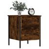 vidaXL Bedside Cabinet Smoked Oak 40x42x50 cm Engineered Wood