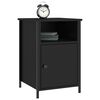 vidaXL Bedside Cabinet Black 40x42x60 cm Engineered Wood