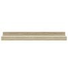 vidaXL Wall Shelves 4 pcs White and Sonoma Oak 40x9x3 cm