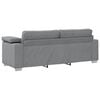vidaXL Sofa Light Grey 219 x 77 x 82 cm Fabric