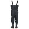 vidaXL Chest Waders with Boots and Belt Black Size 41