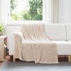vidaXL Throw Blanket Beige 150 x 200 cm Fleece