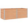 vidaXL Garden Raised Bed Brown 250 x 100 x 91 cm WPC and Aluminium
