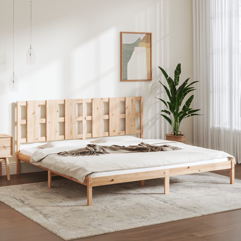 vidaXL Bed Frame without Mattress 200x200 cm Solid Wood Pine