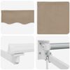 vidaXL Retractable Awning Beige 400 x 300 cm Polyester