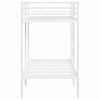 vidaXL Bunk Bed without Mattress White 90x190 cm Single Steel