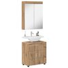 vidaXL Bathroom Furniture Set TULUM Artisan Oak Engineered Wood