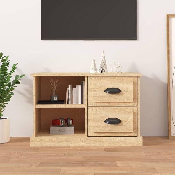 vidaXL TV Cabinet Sonoma Oak 73x35.5x47.5 cm Engineered Wood