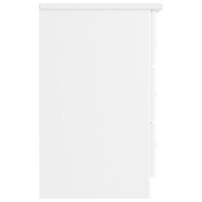 vidaXL Bedside Cabinet ALTA White 41x35x55.5 cm Solid Wood Pine