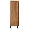 vidaXL Highboard Natural 40 x 33.5 x 110 cm Solid Acacia Wood