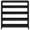vidaXL Shoe Rack Black 80x25x81 cm Engineered Wood
