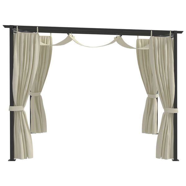 vidaXL Gazebo 4x3 m Cream