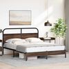 vidaXL Bed Frame without Mattress 160x200 cm Brown Oak Engineered Wood
