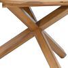 vidaXL Garden Table &Oslash;109x74 cm Solid Wood Teak