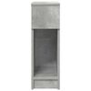 vidaXL Bedside Cabinet with Drawer Concrete Grey 20x36x60 cm