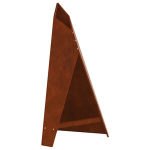 vidaXL Fire Pit Brown 58 x 40 x 100 cm Weathering Steel