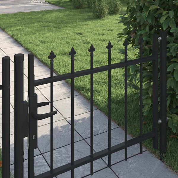 vidaXL Door Fence Gate Boxtel with Spear Top 100x75 cm