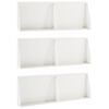 vidaXL Retaining Wall 6 pcs 60 x 12 x 30 cm Steel White