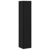 vidaXL Corner Shelves Black Oak 33 x 33 x 164.5 cm Engineered Wood