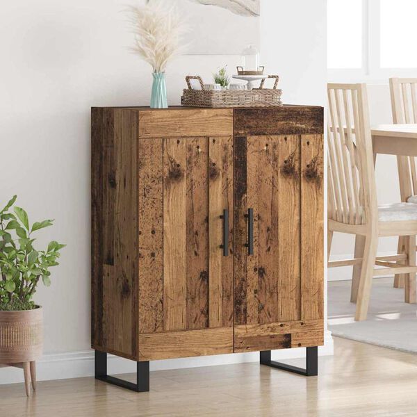 vidaXL Sideboard Old Wood 69.5 x 34 x 90 cm Engineered Wood and Iron