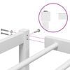 vidaXL Metal Bed Frame without Mattress White 135x190cm
