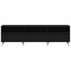 vidaXL TV Cabinet Black oak 150 x 30 x 44.5 cm Engineered wood