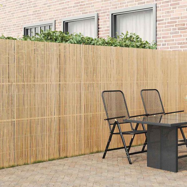 vidaXL Bamboo Fence Brown 600 x 180 cm Bamboo