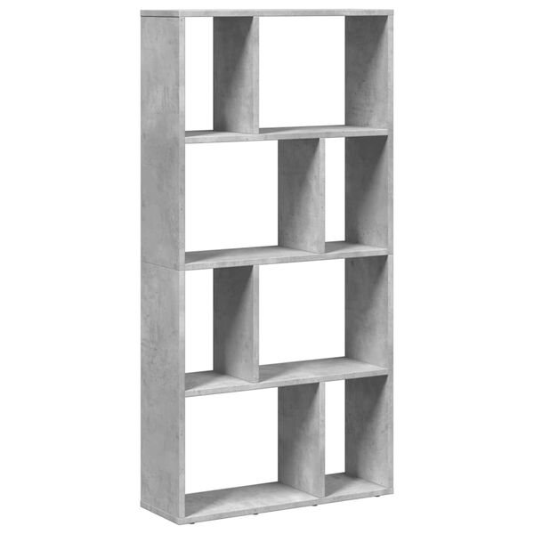 vidaXL Bookcase Concrete Grey 60x20x120.5 cm Engineered Wood
