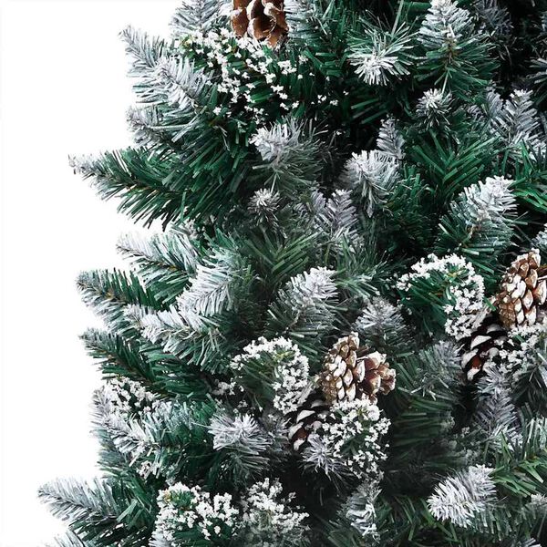 vidaXL Artificial Pre-lit Christmas Tree with Ball Set&Pinecones 150 cm