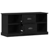 vidaXL TV Cabinet Black Oak 99.5 x 35.5 x 48 cm Engineered Wood