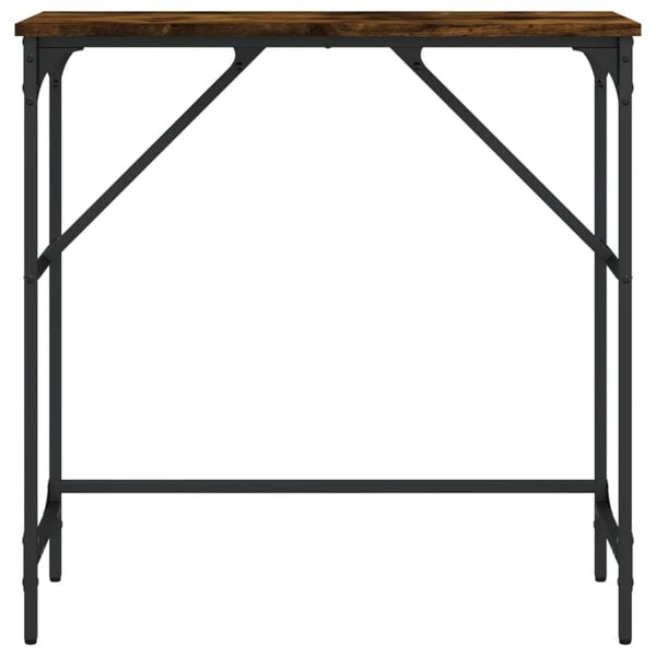 vidaXL Console Table Smoked Oak 75x32x75 cm Engineered Wood