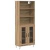vidaXL Highboard 2 pcs Artisan Oak 69.5 x 34 x 180 cm Engineered Wood