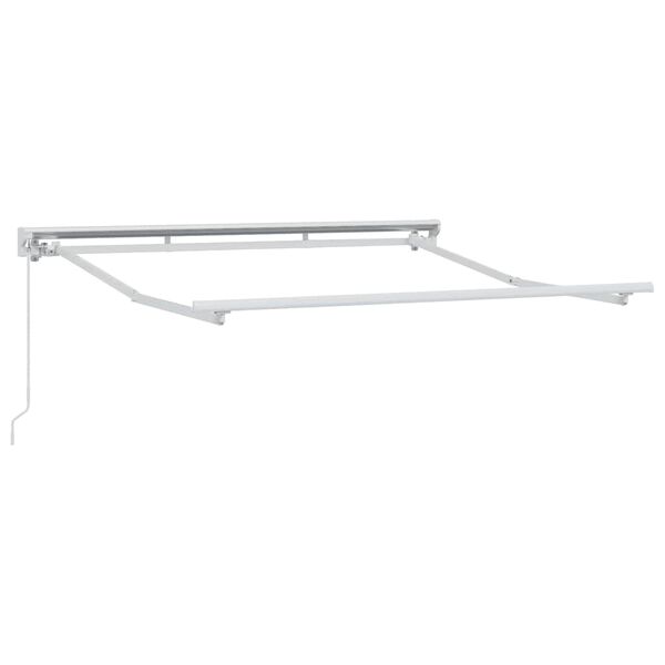 vidaXL Awning Frame White 2.5 x 2 m Powder-coated steel and aluminium