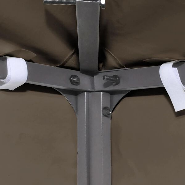 vidaXL Gazebo Top Cover 310 g/m&sup2; 3x4 m Taupe