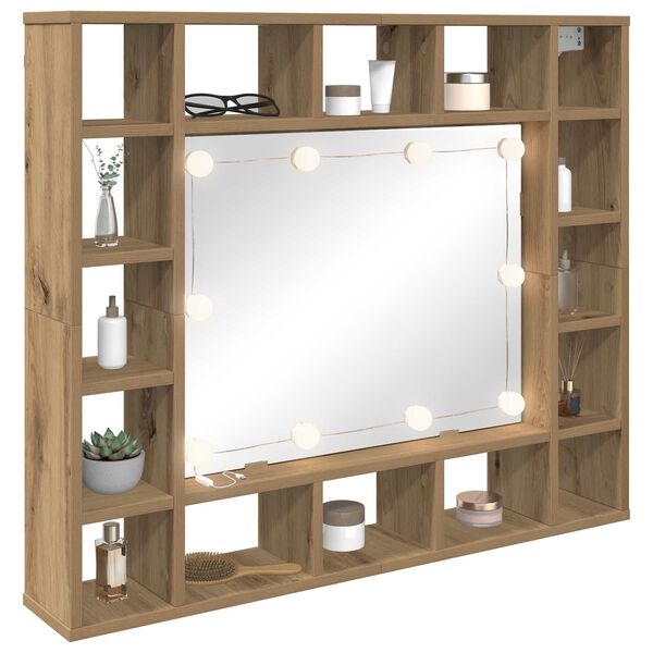 vidaXL Mirror Lights White 4.5 x 4.5 x 4.8 cm Plastic