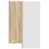 vidaXL Hanging Cabinet Sonoma Oak and White 57 x 57 x 80 cm