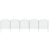 vidaXL Arched Garden Fence Set 77,5x78,5 cm Green