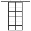 vidaXL Sliding Door with Hardware Set 102x205 cm ESG Glass&Aluminium