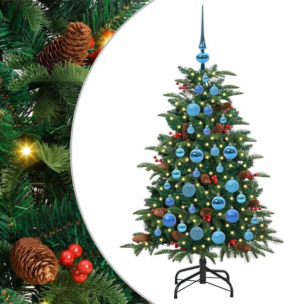 vidaXL Artificial Christmas Tree with 150 LEDs with Stand Green 120 cm