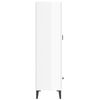 vidaXL Highboard High Gloss White 70x31x115 cm Engineered Wood