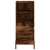 vidaXL Highboard Smoked Oak 34.5x34x180 cm Engineered Wood