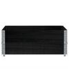 vidaXL Garden Planter Black 100x100 cm Solid Wood Pine