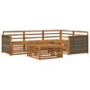 vidaXL Outdoor Sofa Set 5 pcs Natural Solid Acacia Wood