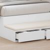 vidaXL Bed Drawers White 100 x 36.5 x 16.5 cm Engineered Wood