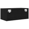 vidaXL TV Cabinet Black Oak 60x31x25.5 cm Engineered Wood