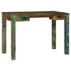 vidaXL Desk Brown 112 x 55 x 76 cm Solid Reclaim wood
