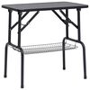 vidaXL Adjustable Dog Grooming Table with 1 Loop and Basket